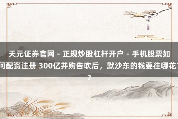 天元证券官网 - 正规炒股杠杆开户 - 手机股票如何配资注册 300亿并购告吹后，默沙东的钱要往哪花？